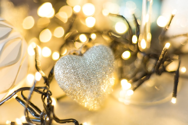 Christmas illumination with heart